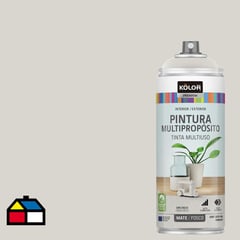 KOLOR - Pintura Esmalte Base Agua en Spray Gris DecóMate 400 ml