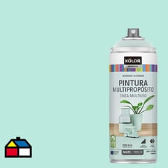 KOLOR - Pintura Esmalte Base Agua en Spray Verde Agua Mate 400 ml