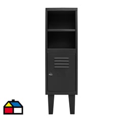 MOVILOCKERS - Lockers kids estante 96x29x45 cm negro mate