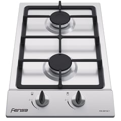 FENSA - Encimera Gas Licuado 2 Platos Inox FCE 2HF T