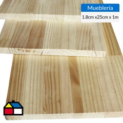 TIMBERMAC - Repisa laminada mueblería de 100x25x1,8 cm