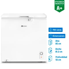 MADEMSA - Freezer Horizontal 198 Litros Blanco M200D