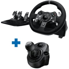 LOGITECH - Kit volante G920 para PC/ Xbox S-X/ Xbox One + Palanca de cambios