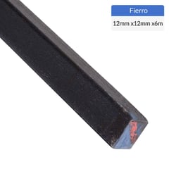 GENERICO - Fierro Liso Cuadrado Acero 12x12 mm 6 m