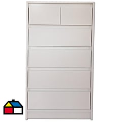 MUEBLES KIDS - Cajonera 6 C Deco Blanca