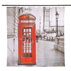 MASEL - Set Cortina Baño London Telephone 180x180 cm