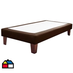 DKORA - Base Cama Europea 1.5 plaza Box Brown