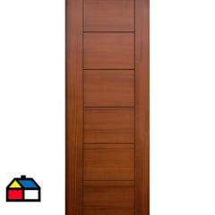 DIMFER - Puerta Interior Enchape Sapelli Barnizada Opera Black