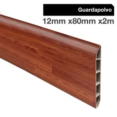 HOGA - Guardapolvo PVC 2mt x 80mm Color Cedro.