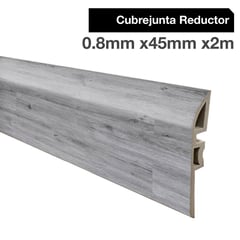 HOGA - Cubrejunta Reductor PVC 2mt x 46mm Color Gris Londres.