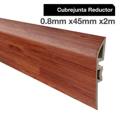 HOGA - Cubrejunta Reductor PVC 2mt x 46mm Color Cedro.