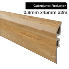 HOGA - Cubrejunta Reductor PVC 2mt x 46mm Color Bamboo.