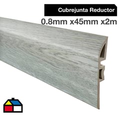 HOGA - Cubrejunta Reductor PVC 2mt x 46mm Color Beige Milan.