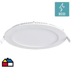 UNILUX - Panel led circular potencia 6W 3000K empotrado color blanco