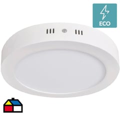 UNILUX - Panel led circular potencia 6W Luz cálida sobrepuesto color blanco