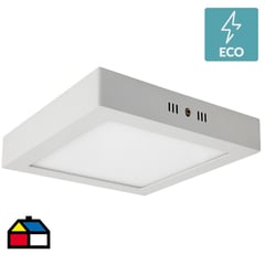 UNILUX - Panel led cuadrado potencia 12W Luz Neutra sobrepuesto color blanco