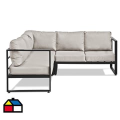 INNOVAMUEBLES - Juego de Living de Terraza Ulmo 5 Personas Beige