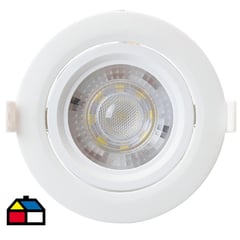 WESTINGHOUSE - Foco empotrado led 9W basculante 720 lumenes LC diametro 12 cm blanco