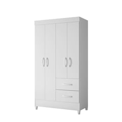 VEKKAHOME - Closet 4p mobi 98x47x181 cm blanco