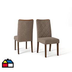 VEKKAHOME - Silla Gris 101x45x63,6 cm Italia