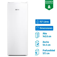 MADEMSA - Freezer Vertical 157 Litros Blanco MFV 645 B