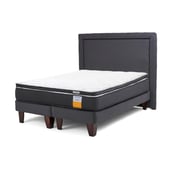 DRIMKIP - Cama Europea funcional full + respaldo + topper