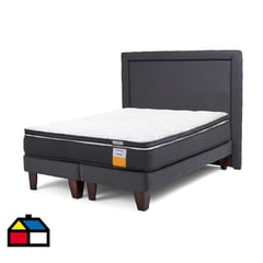 DRIMKIP - Cama Europea funcional full + respaldo + topper