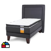 DRIMKIP - Cama Europea funcional 1.5 pl plus + respaldo + topper