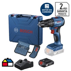 BOSCH - Taladro inalámbrico percutor 13 mm 18V + 1 batería + 23 accesorios