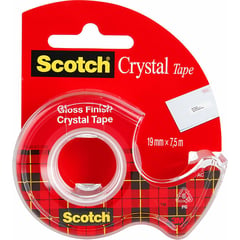 SCOTCH - Cinta Cristal 19 mm x 20 m con Dispensador