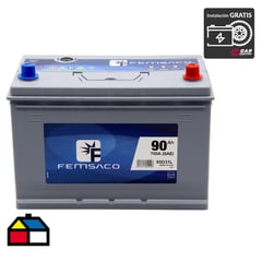 FEMSACO - Batería de auto 90 A positivo derecho normal