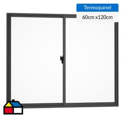 WINTEC - Ventana termopanel aluminio 140x120 cm antracita corredera