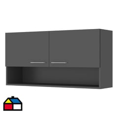 VEKKAHOME - Mueble Aéreo Evandro Grafito 105x27x53 cm