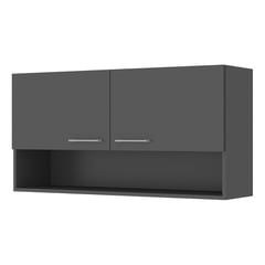 VEKKAHOME - Mueble Aéreo Evandro Grafito 105x27x53 cm