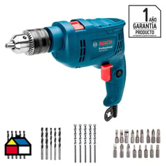 BOSCH - Taladro Percutor GSB 550 RE 550W 220V + 34 Accesprios