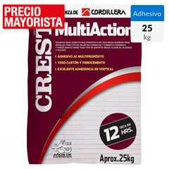 CREST - Adhesivo Multiaction Piso y muro Superficie Rígido 25 kg