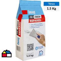KNAUF - Yeso premium Repared de 1,5 kg para reparar superficies dañadas