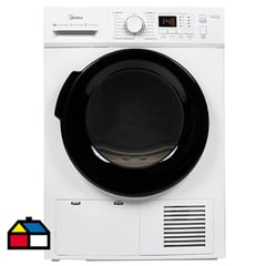 MIDEA - Secadora 9 kg Carga Frontal con Condensación Blanco MSC-90B08E