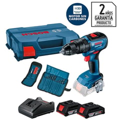 BOSCH - Taladro Inalámbrico Percutor 13 mm 18 V Brushless+2 Baterías+23 Accesor