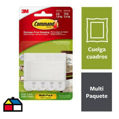 COMMAND - Pack sujeta cuadros 14 pares blanco Pequeño y mediano