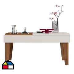 EXIT - Mesa Centro Veneza moderna 68,2x41,5x34,5 cm beige/matte