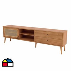 DECOCASA - Rack TB311 ratán castaño