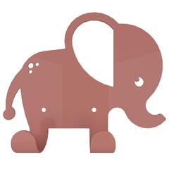 DUCASSE - Percha zoo elefante rosado