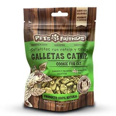 PETS AND FRIENDS - Snack gato galletas catnip 65 gr