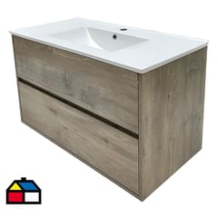 MAGNOLIA - Mueble baño lavamanos 90x46x54 cm ceniza