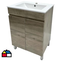 MAGNOLIA - Mueble vanitorio 60x46x85 cm ceniza