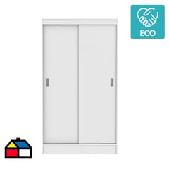 CIC - Closet Caburgua 2 puertas corredera blanco