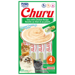 CHURU - Snack puré gatos atún con pollo 56 gr