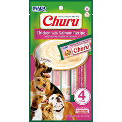 CHURU - Snack puré perros pollo con salmón 56 gr