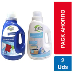 KLEINE WOLKE - Pack detergente 3 l + suavizante 3 l